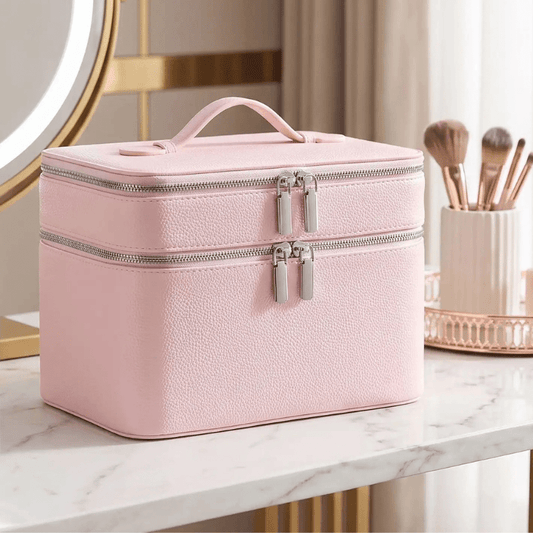 vanity femme voyagerose en cuir pu