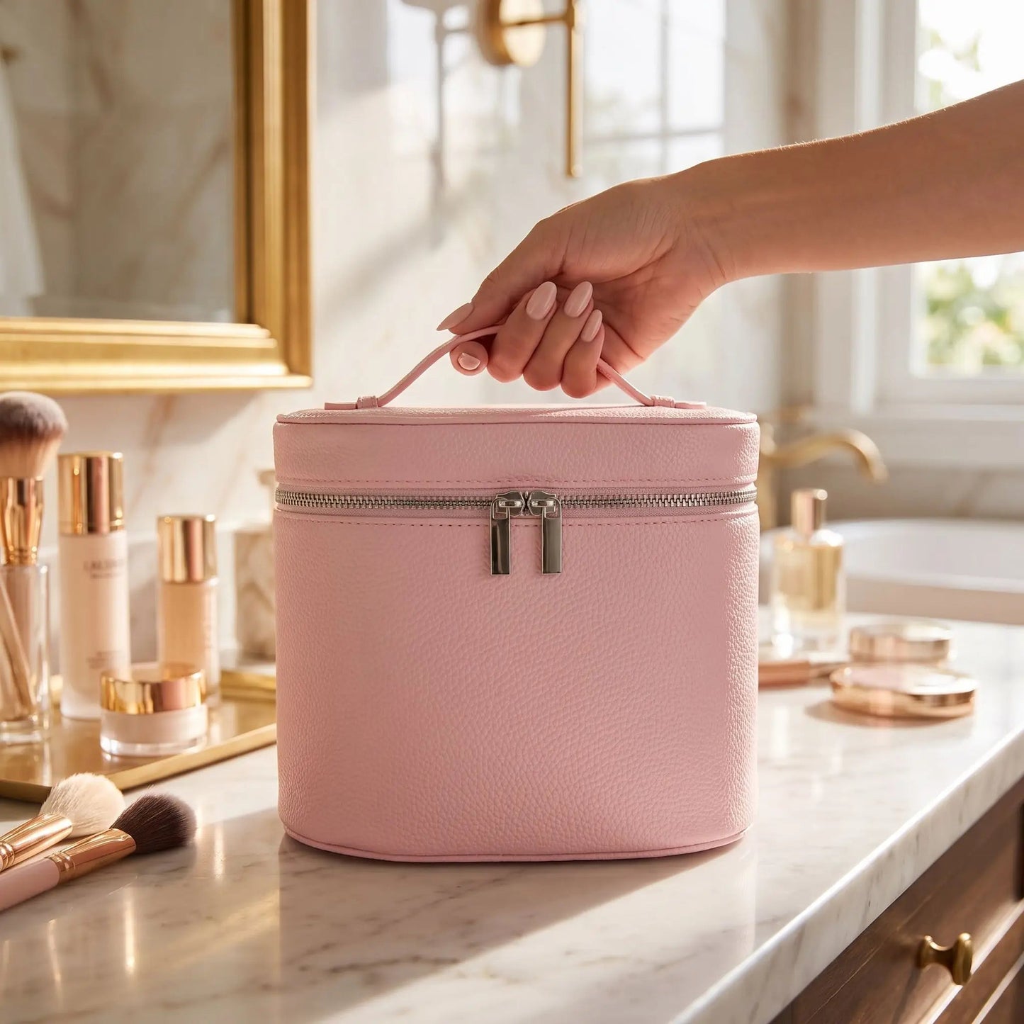 vanity pour maquillage ose en cuir pu